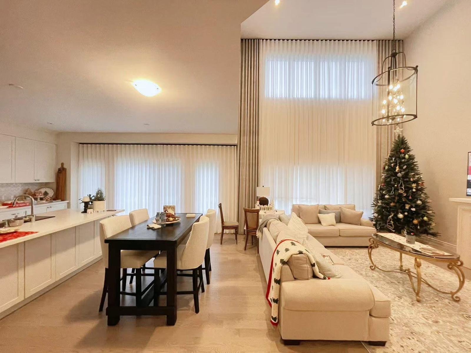Custom blind installation in a Barrie Ontario home